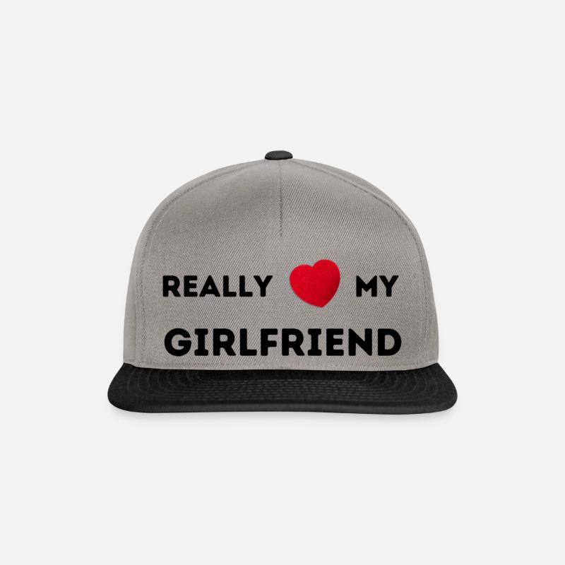 meine Freundin - Snapback Cap - Graphit/Schwarz