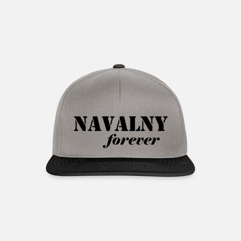 Navalny black - Snapback Cap - Graphit/Schwarz