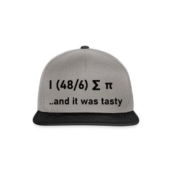 Math Blagues Drôle Cadeau Cadeau Idée Nerd - Casquette snapback - gris graphite/noir - Devant
