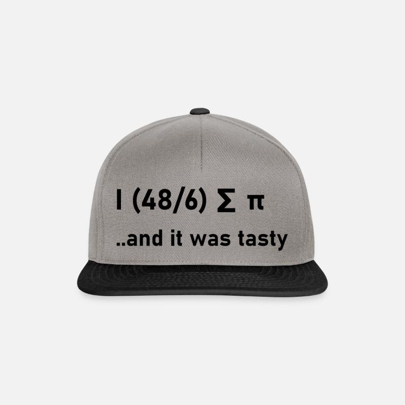 Mathematik Witze lustig Geschenk Geschenkidee Nerd - Snapback Cap - Graphit/Schwarz