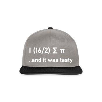Mathematik Witz lustig Geschenk Geschenkidee Nerdy - Snapback Cap - Graphit/Schwarz - Vorne