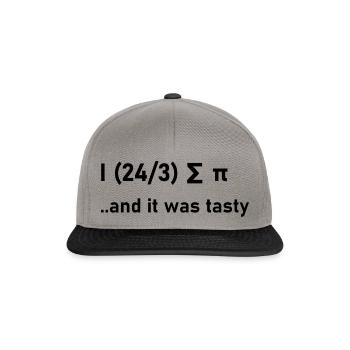 Math Jokes Funny Gift Gift Idea Nerd - Snapback Cap - graphite/black - Front