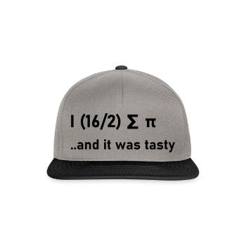Mathewitz Mathemathik funny gift idea - Snapback Cap - graphite/black - Front