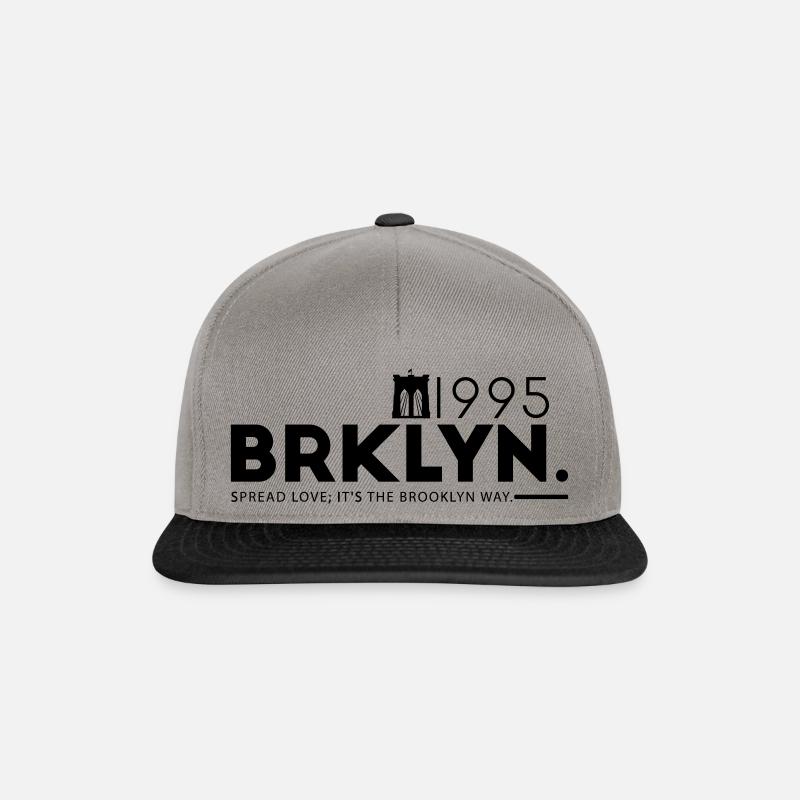 BRKLYN - Snapback Cap - Graphit/Schwarz
