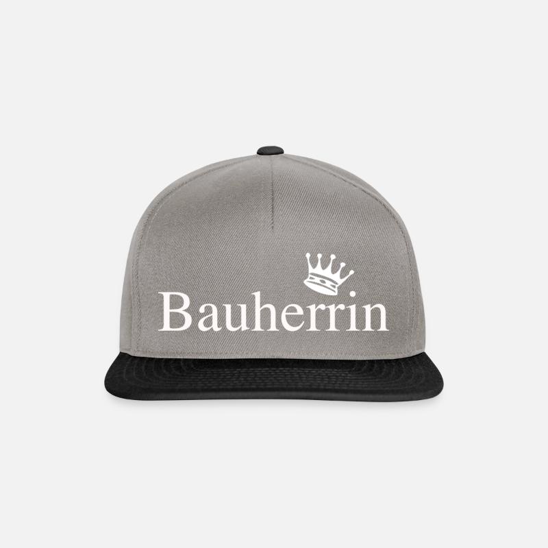 Bauherrin - Snapback Cap - Graphit/Schwarz