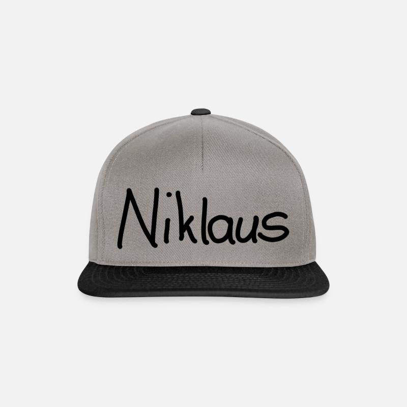 Niklaus - Snapback Cap - Graphit/Schwarz