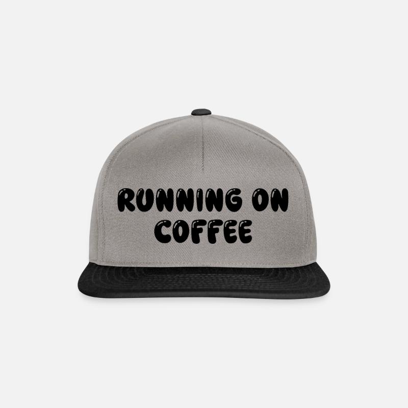 Courir au café - Casquette snapback - gris graphite/noir