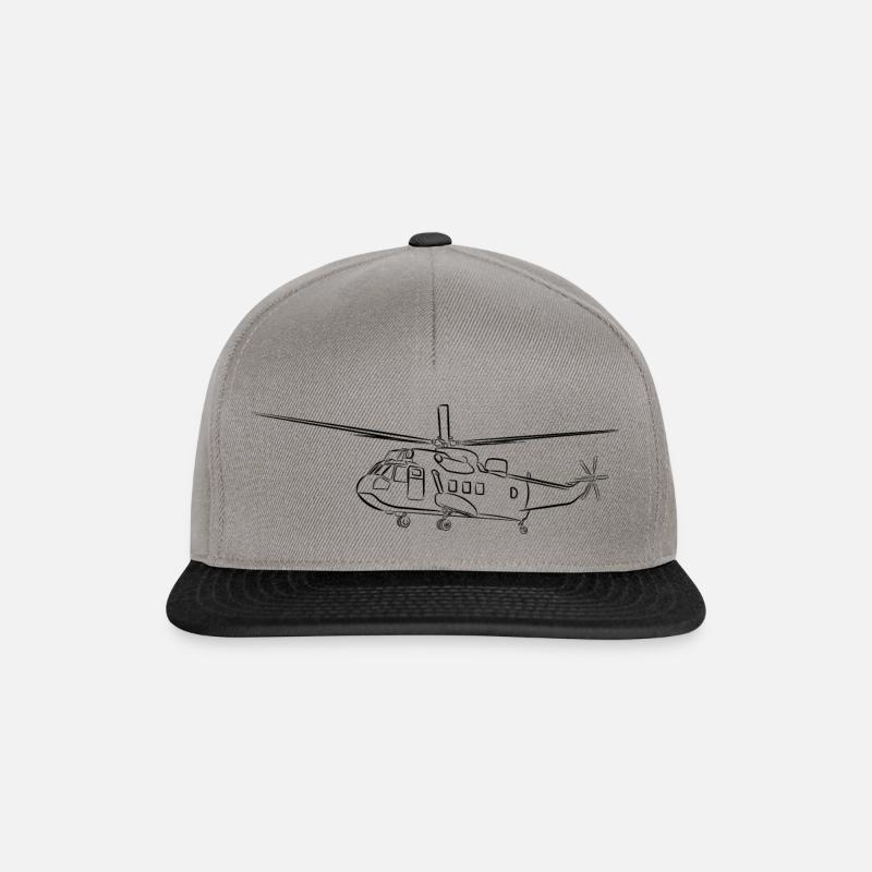 SeaKingFat - Snapback Cap - Graphit/Schwarz
