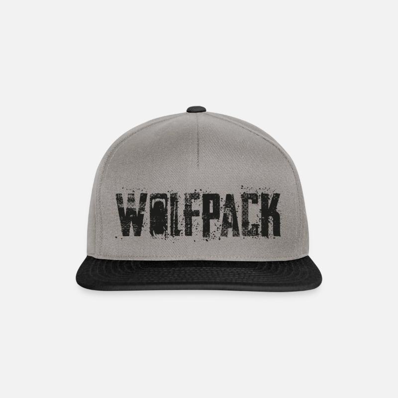 Wolfpack Attack Black - Snapback Cap - Graphit/Schwarz