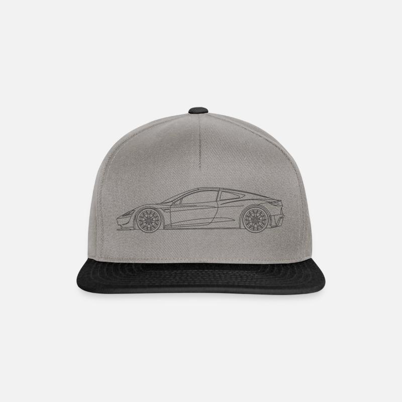 Tesla Roadster - Snapback Cap - graphite/black