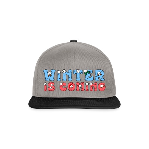 Winter comes - Winter Snow Design - Snapback Cap