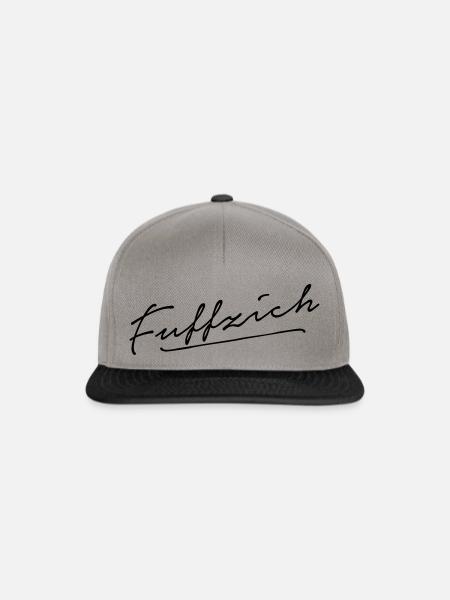 Fuffzich - Snapback Cap - Graphit/Schwarz
