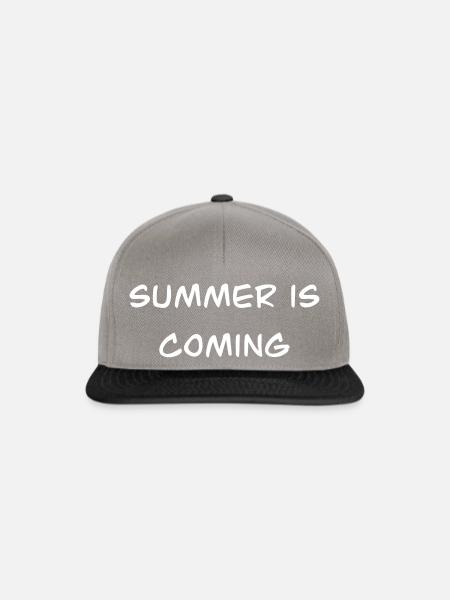 Summer is coming - Snapback Cap - Graphit/Schwarz
