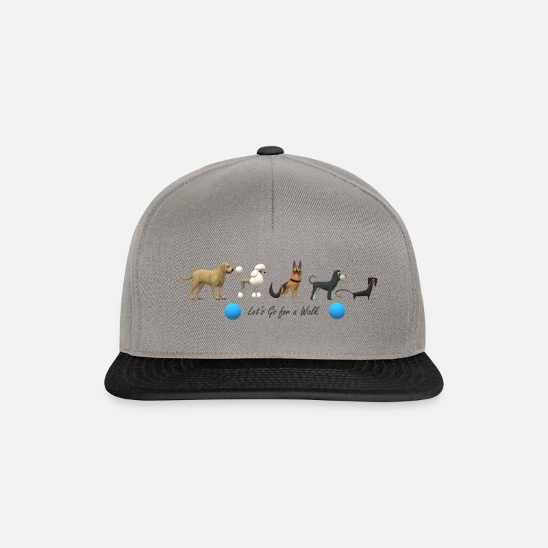 Hunde - Snapback Cap - Graphit/Schwarz