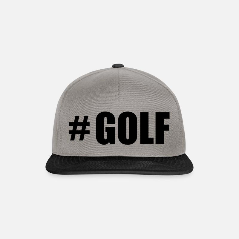 Hashtag Golf Golfer Golfen - Snapback Cap - Graphit/Schwarz