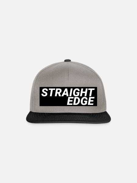 Straight Edge - Snapback Cap - Graphit/Schwarz