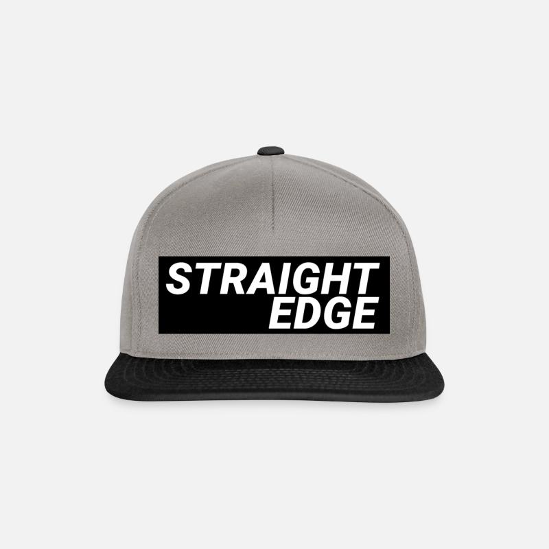 Straight Edge - Snapback Cap - Graphit/Schwarz
