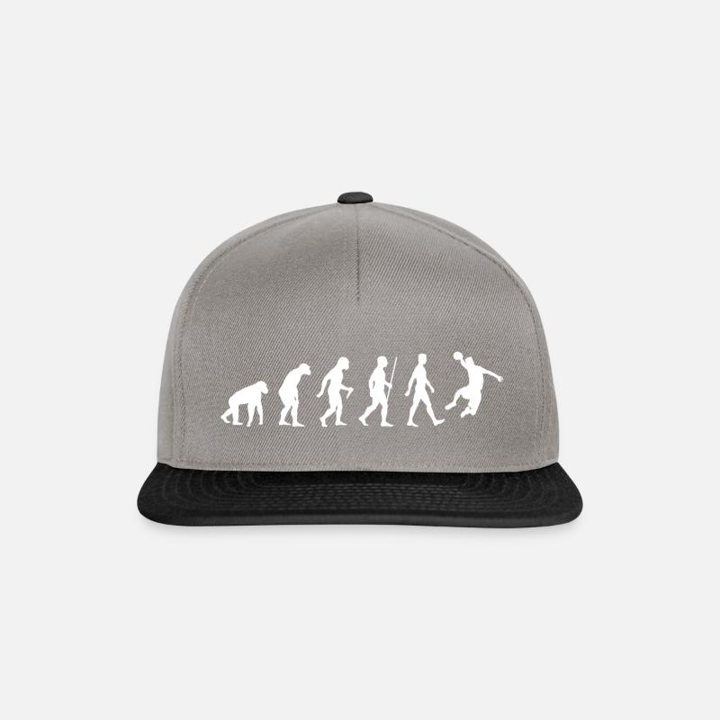 Evolution of Human Handball - Snapback Cap - graphite/black