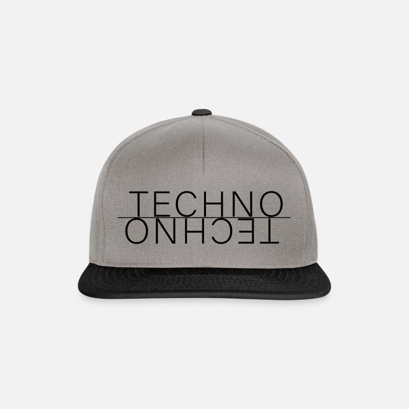 Techno - Snapback Cap - Graphit/Schwarz
