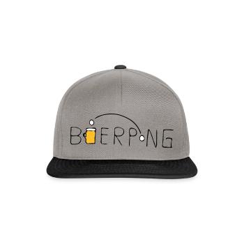 Bierpong - Snapback Cap - Graphit/Schwarz - Vorne