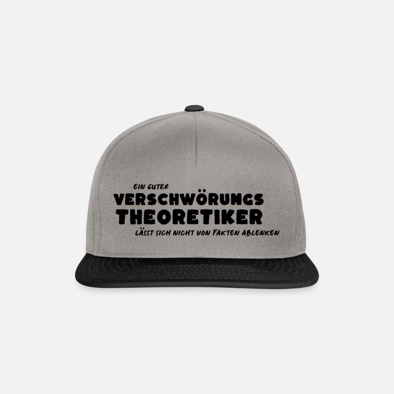Verschwörung 1.0 - Snapback Cap - Graphit/Schwarz