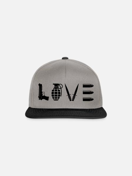 Love Army - Snapback Cap - Graphit/Schwarz