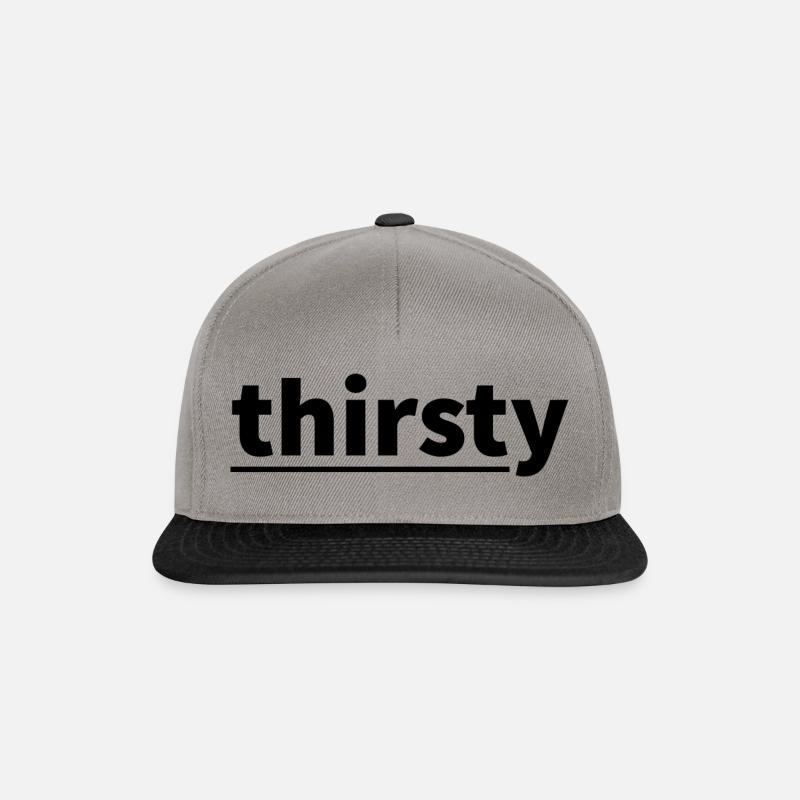 Soif - Slogan - Casquette snapback - gris graphite/noir