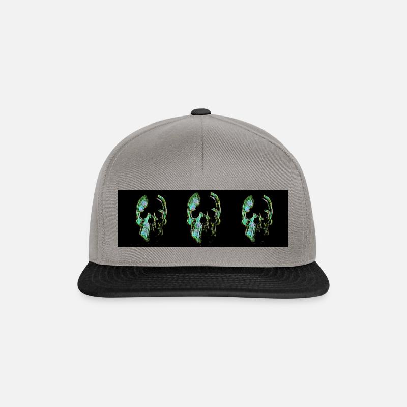 Skulls - Snapback Cap - Graphit/Schwarz