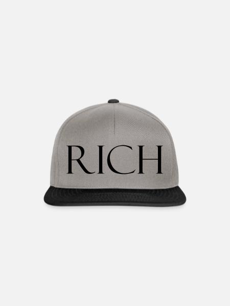 RICH Design - Lifestyle - Snapback Cap - Graphit/Schwarz