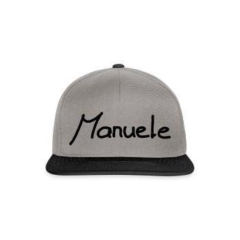 Manuele - Snapback Cap - graphite/black - Front