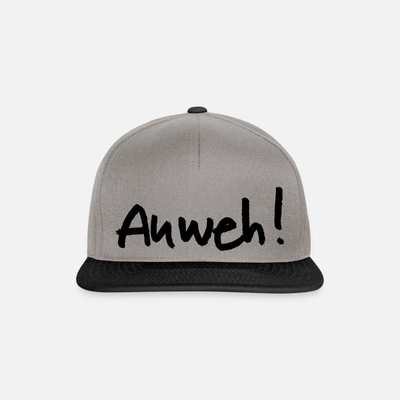 Auweh! - Snapback Cap - Graphit/Schwarz