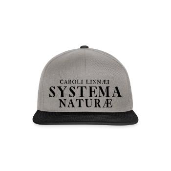 Systema Naturae - Casquette snapback - gris graphite/noir - Devant