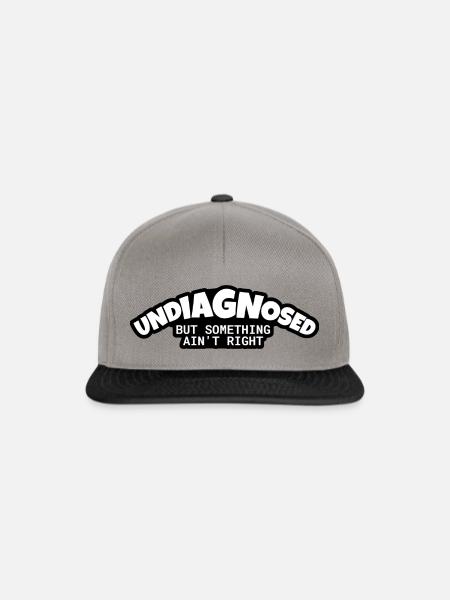 Undiagnosed: Something Ain't Right  - Snapback Cap - Graphit/Schwarz