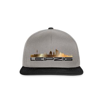 Leipzig Skyline - Snapback Cap - Graphit/Schwarz - Vorne