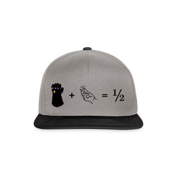 OH SNAP! Shirt - Snapback Cap - Graphit/Schwarz - Vorne