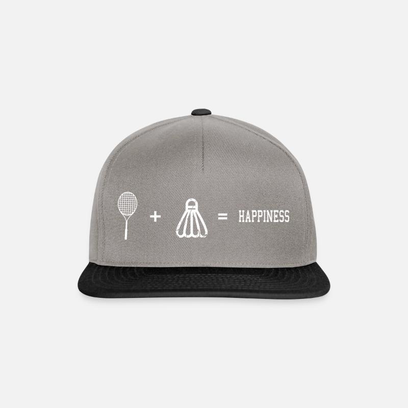 Badminton - Snapback Cap - Graphit/Schwarz