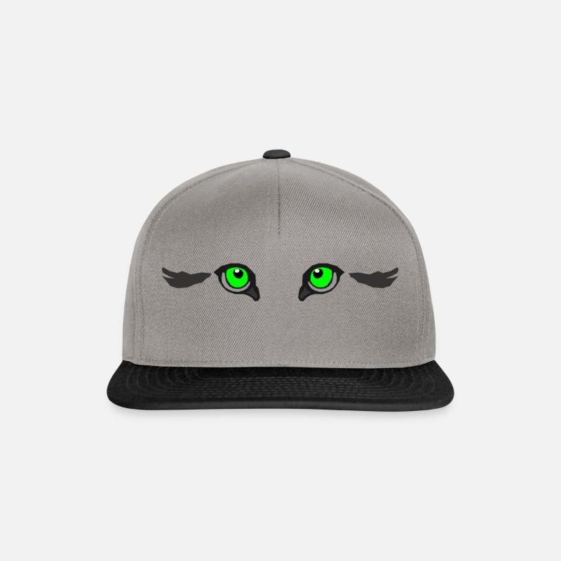 Augen - Snapback Cap - Graphit/Schwarz