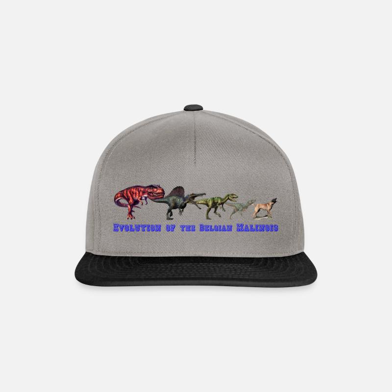 Evolution of the Belgian Malinois - Snapback Cap - graphite/black