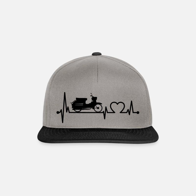 Simson Schwalbe -schwarz- - Snapback Cap - Graphit/Schwarz