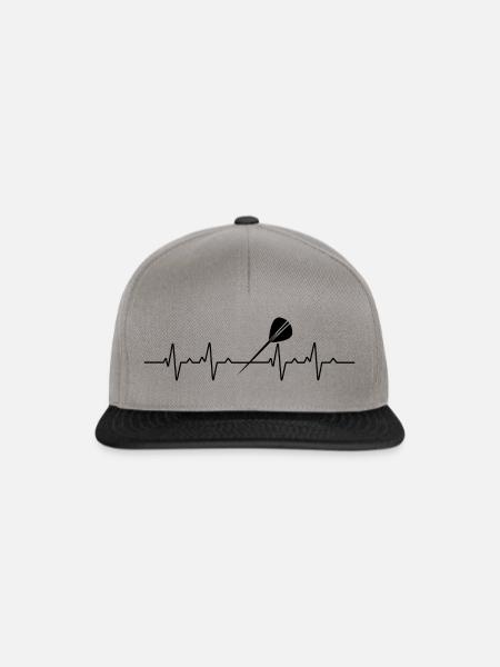 Herzschlag Dart Darts - Snapback Cap - Graphit/Schwarz