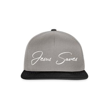 Jésus sauve le don de parole - Casquette snapback - gris graphite/noir - Devant