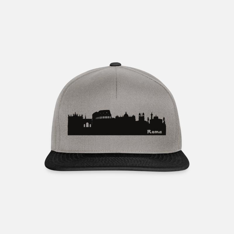 Rom My Hood Shirt - Snapback Cap - Graphit/Schwarz