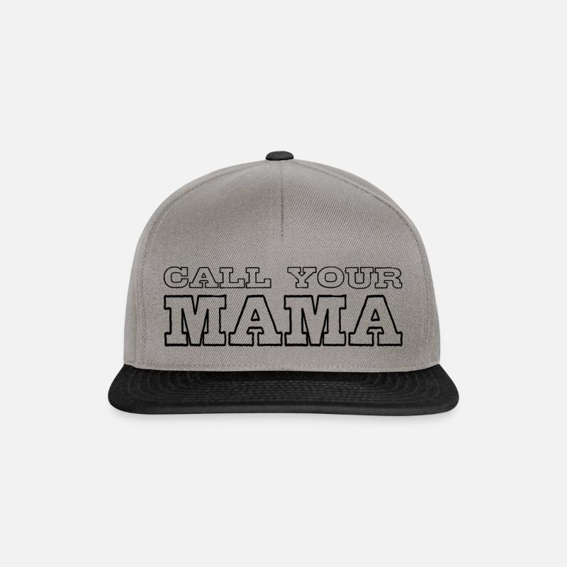 Call your Mama - Snapback Cap - Graphit/Schwarz