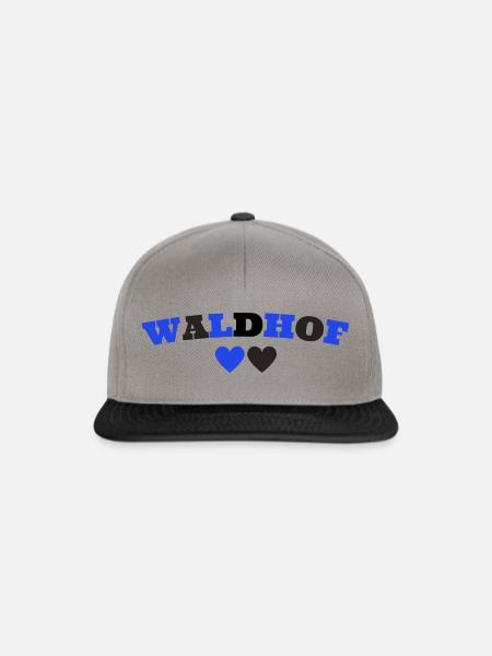 Waldhof Mannheim Herz - Snapback Cap - Graphit/Schwarz