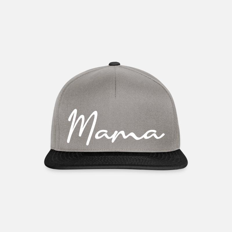 Maman ws - Casquette snapback - gris graphite/noir