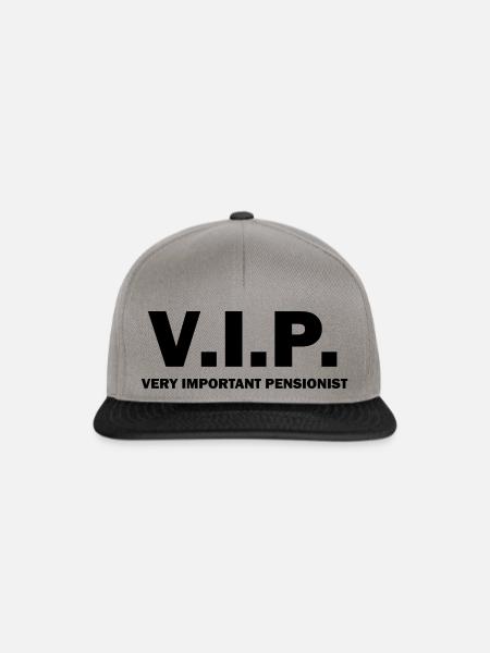 Pensionist geschenk pension ruhestand vip rente - Snapback Cap - Graphit/Schwarz