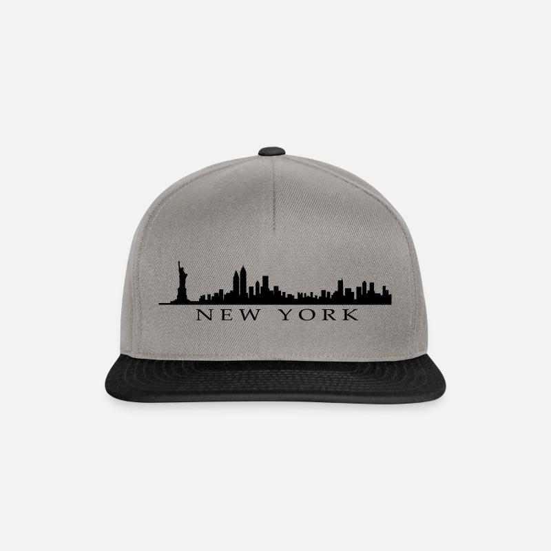 New York - Snapback Cap - Graphit/Schwarz