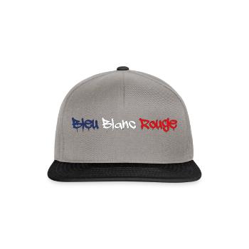 BLUE WHITE RED TAGG - Snapback Cap - graphite/black - Front