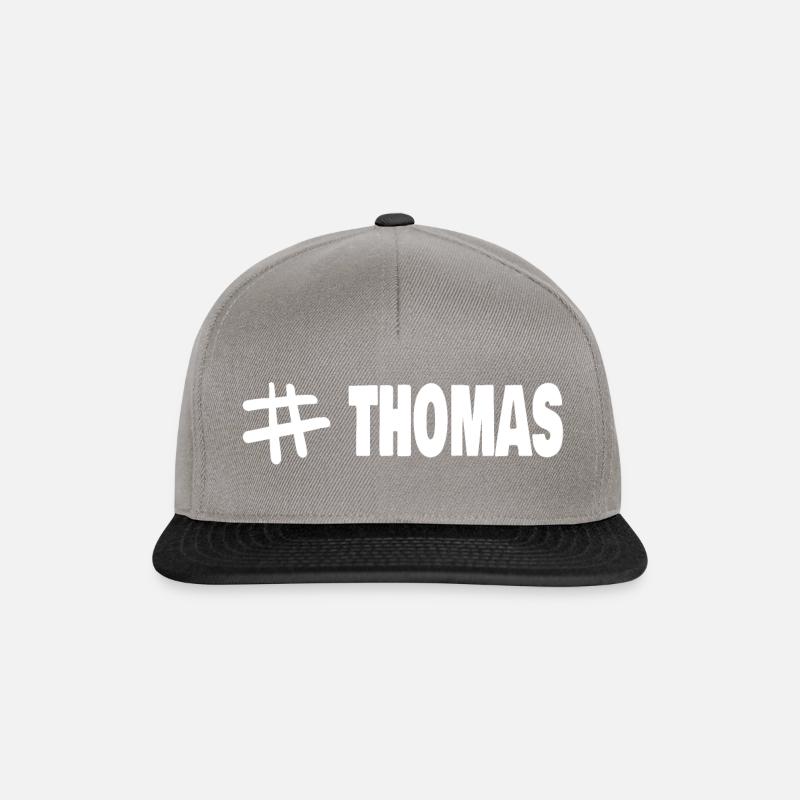 Hashtag Thomas - Snapback Cap - Graphit/Schwarz