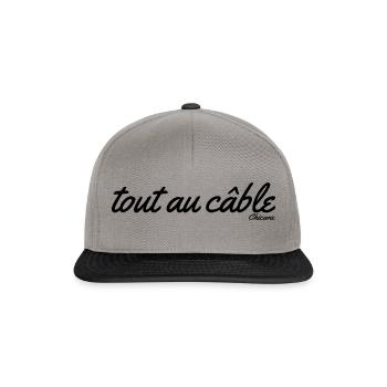 Chicane - Casquette snapback - gris graphite/noir - Devant